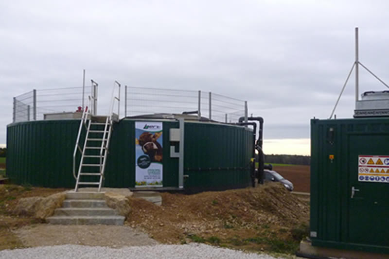 Bert biogas plant on a European farm